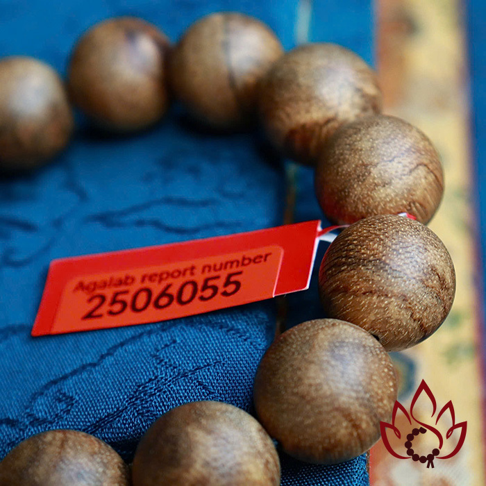 Vòng Trầm Hương Hạt Tròn | 16 Ly | Trầm Tốc Banh Tự Nhiên